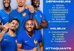 法国队大名单：姆巴(bā)珮(pèi)领衔 登贝莱因傷(shāng)缺陣(zhèn)马特(tè)塔首次入(rù)选