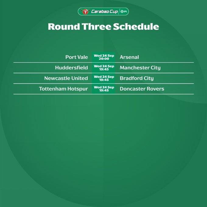 联赛杯第3轮开球时间：9月24日凌晨3点利物浦VS南安普顿