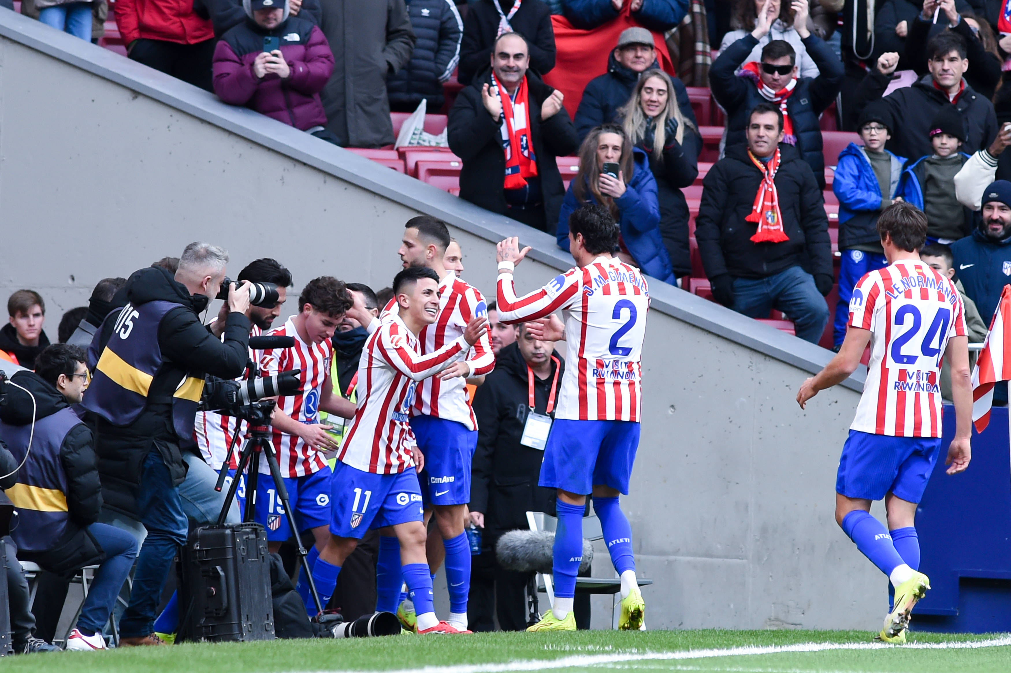 （体育）足球——西甲：马德里竞技胜马略卡