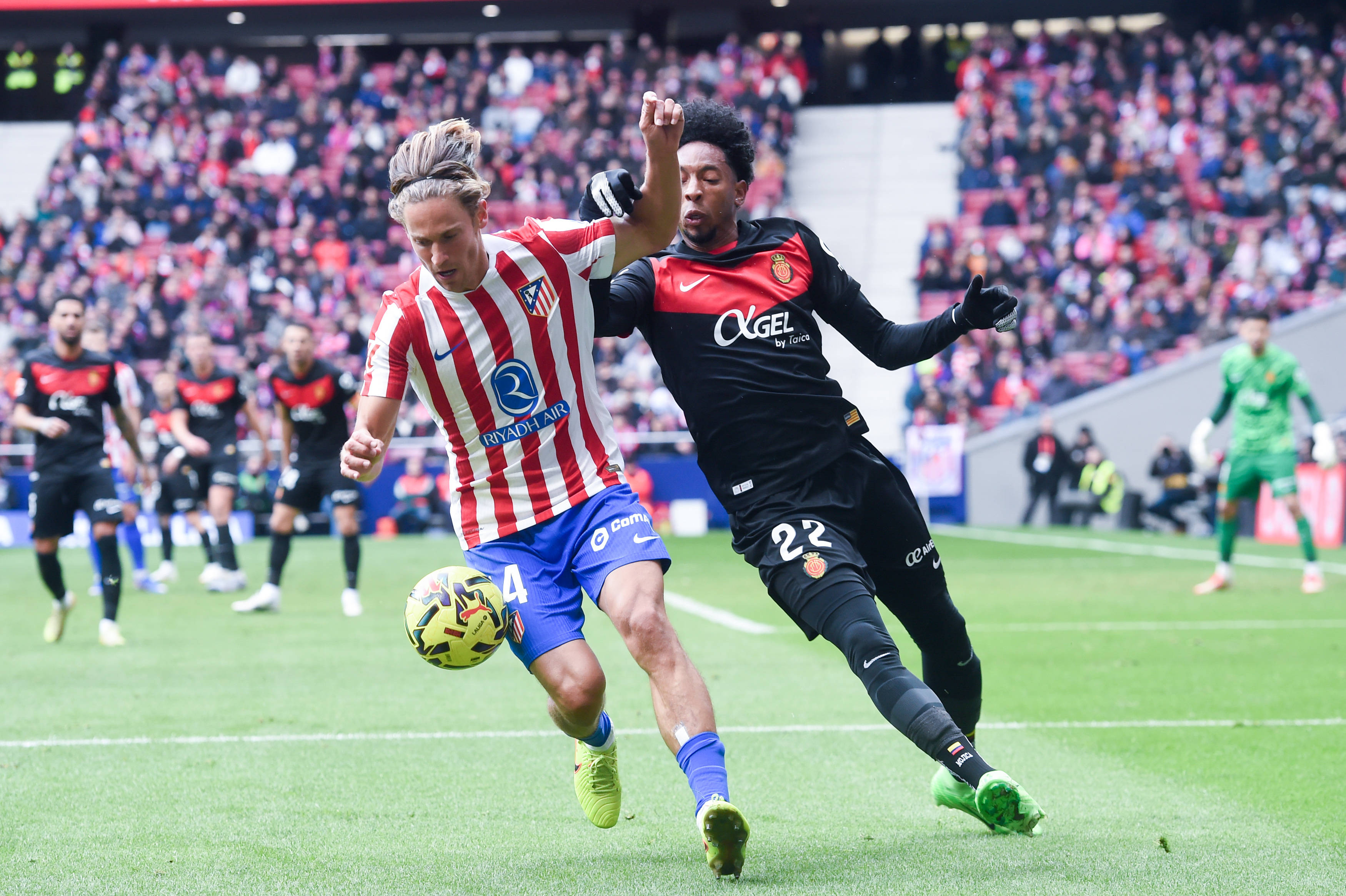 （体育）足球——西甲：马德里竞技胜马略卡